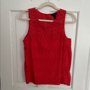 Red Sleeveless Top